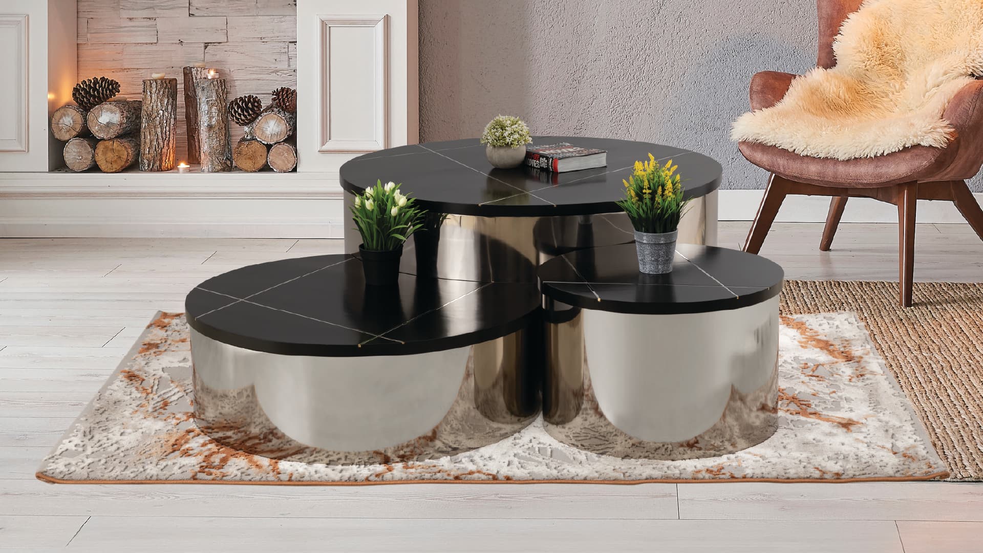 Silver Coffee Table